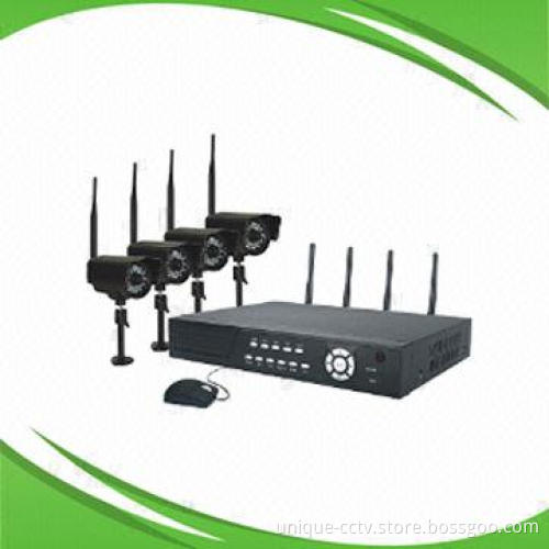 H.264 4CH Wireless DVR Kit, Transmission Range is 100m